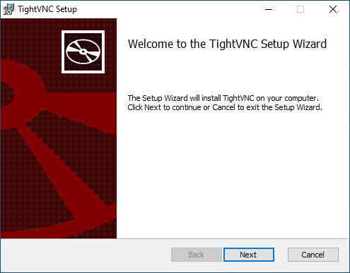 Welcome to the TightVNC Setup Wizard